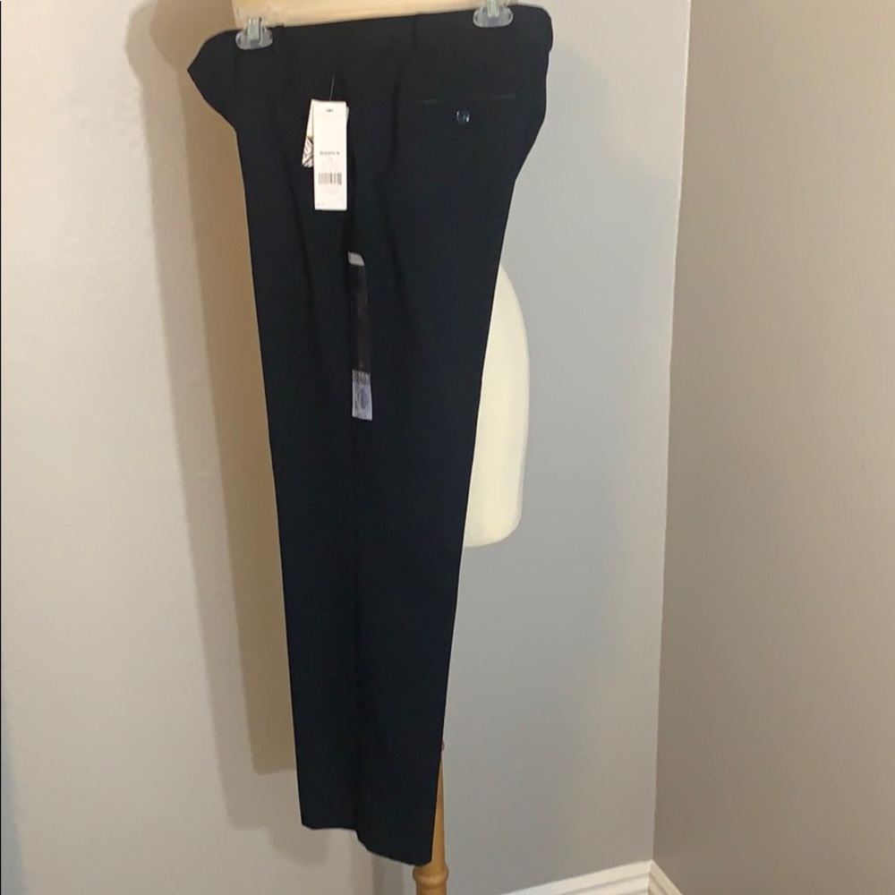 Dana Buchman 10 black tie pant zip with belt loops